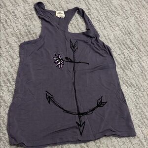 O'Neill Lavender Graphic Tank with Blue Denim Shorts